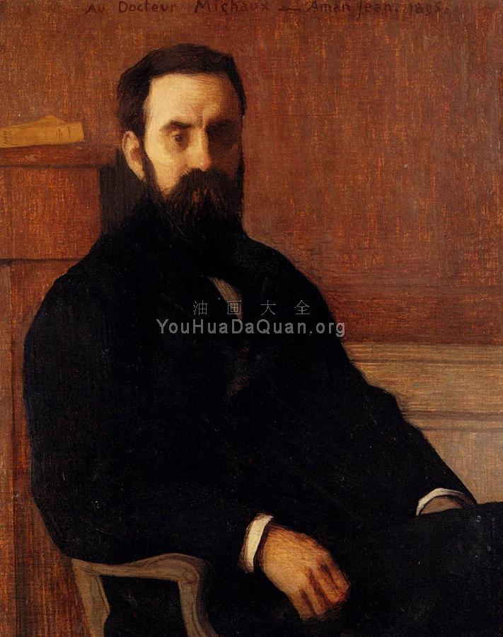 Portrait Of Dr. Michaux - 埃德蒙·弗朗索瓦·阿曼·杰